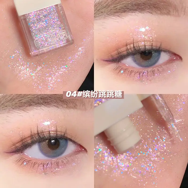 Liquid Crystal Glitter Eye Shadow Highlighter Set - Image 4