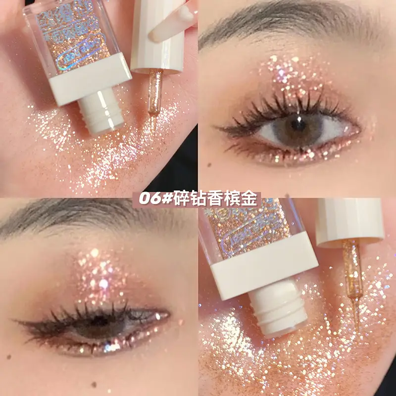 Liquid Crystal Glitter Eye Shadow Highlighter Set - Image 5