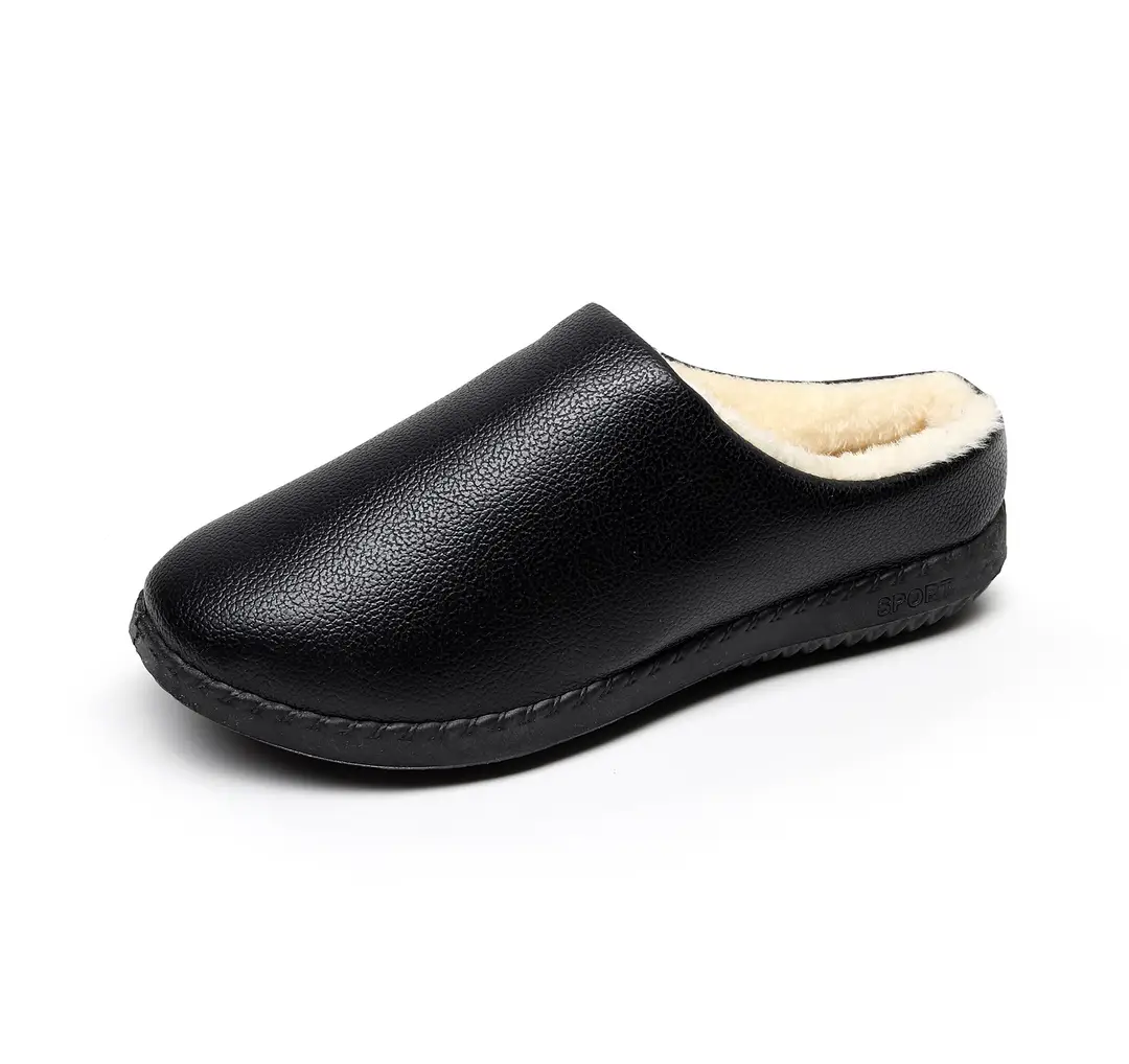 Old Beijing cloth shoes women's cotton shoes thickened waterproof cotton boots leather middle-aged and elderly mother casual shoes source factory - Image 4