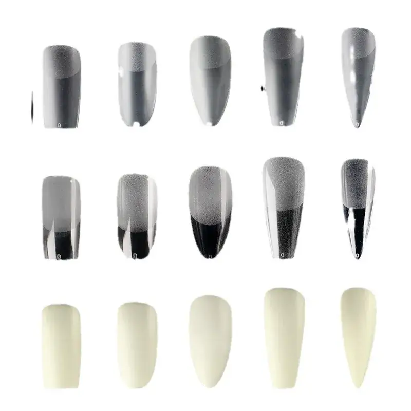 Nail Extensions Full Number Ladder Sharp Water Drop Oval Square 500 Box - Image 33