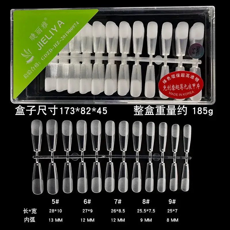 Nail Extensions Full Number Ladder Sharp Water Drop Oval Square 500 Box - Image 28