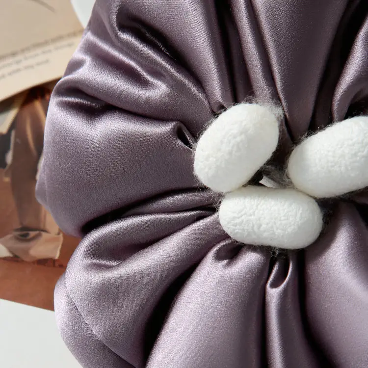 Silk Pleated Hair Tie Scrunchie 30mm - Image 61
