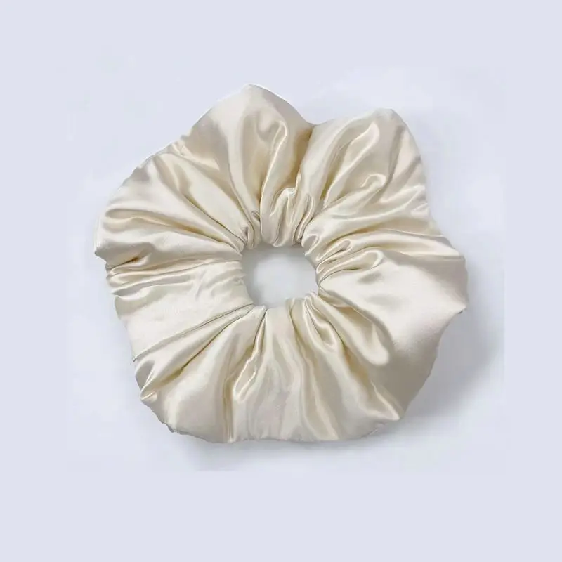 Silk Pleated Hair Tie Scrunchie 30mm - Image 36