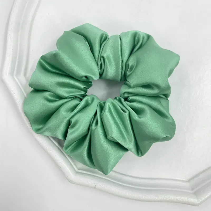 Silk Pleated Hair Tie Scrunchie 30mm - Image 40