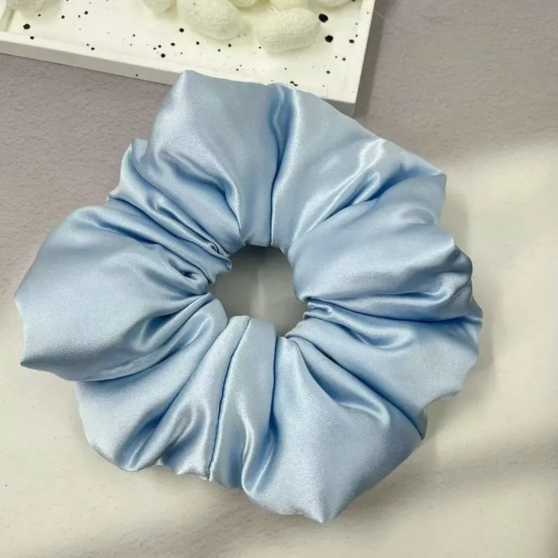 Silk Pleated Hair Tie Scrunchie 30mm - Image 42