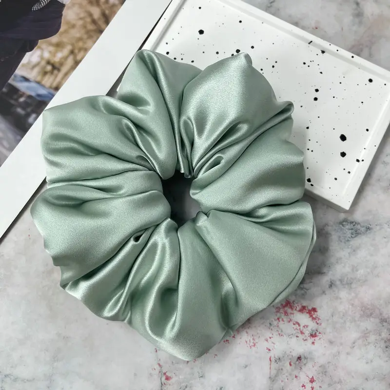 Silk Pleated Hair Tie Scrunchie 30mm - Image 43