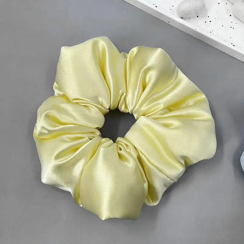 Silk Pleated Hair Tie Scrunchie 30mm - Image 45