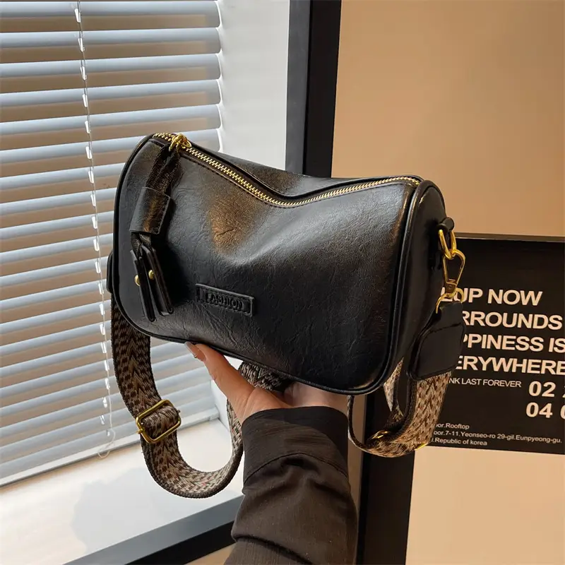 Brown Soft Leather Crossbody Bag for Women