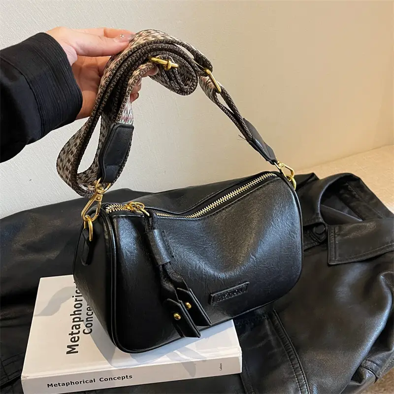 Brown Soft Leather Crossbody Bag for Women