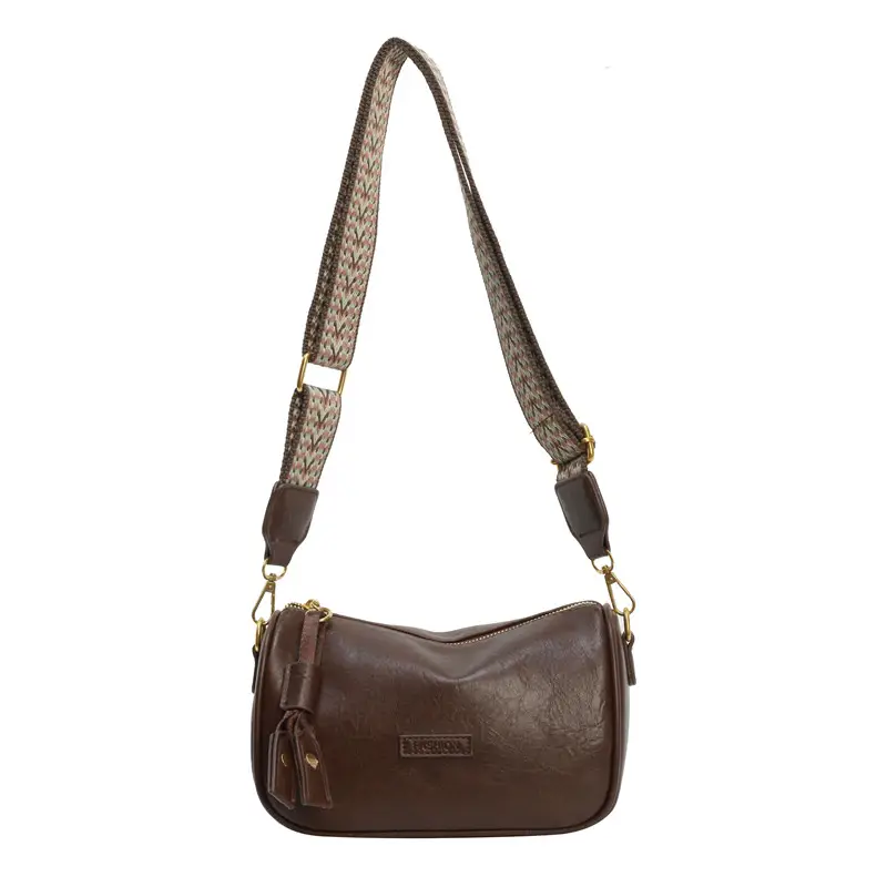 Brown Soft Leather Crossbody Bag for Women