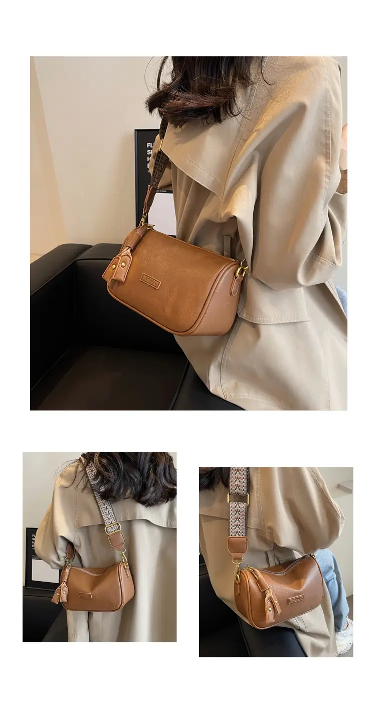 Brown Soft Leather Crossbody Bag for Women — feature 11