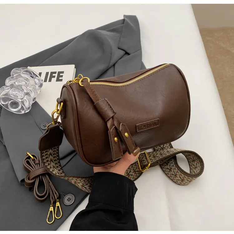 Brown Soft Leather Crossbody Bag for Women — feature 17