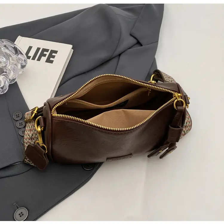Brown Soft Leather Crossbody Bag for Women — feature 18