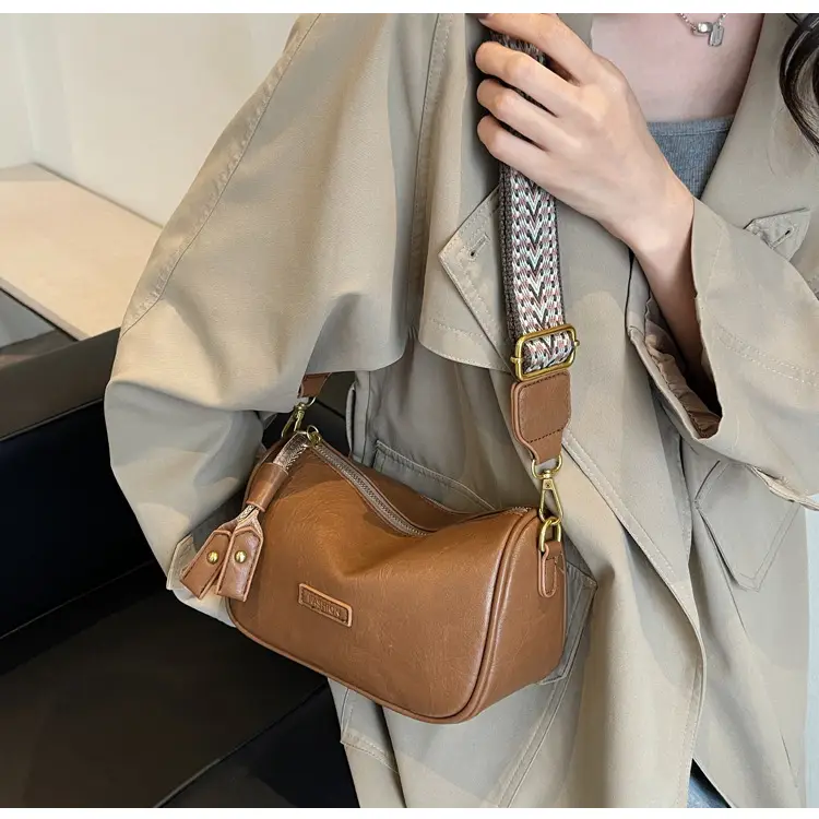 Brown Soft Leather Crossbody Bag for Women — feature 21