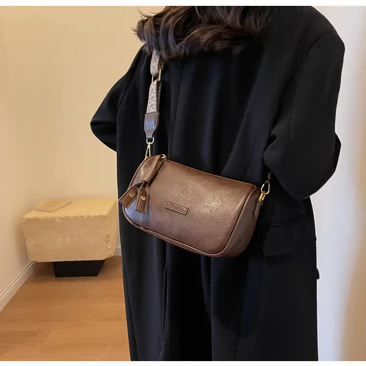 Brown Soft Leather Crossbody Bag for Women — feature 24