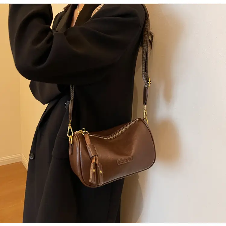 Brown Soft Leather Crossbody Bag for Women — feature 25