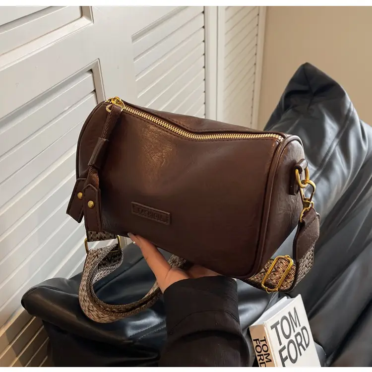 Brown Soft Leather Crossbody Bag for Women — feature 28