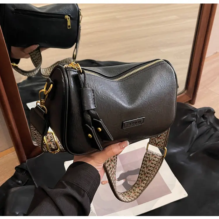 Brown Soft Leather Crossbody Bag for Women — feature 32