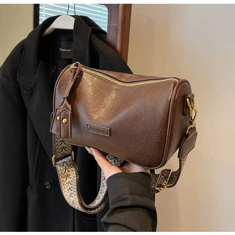 Brown Soft Leather Crossbody Bag for Women — feature 34