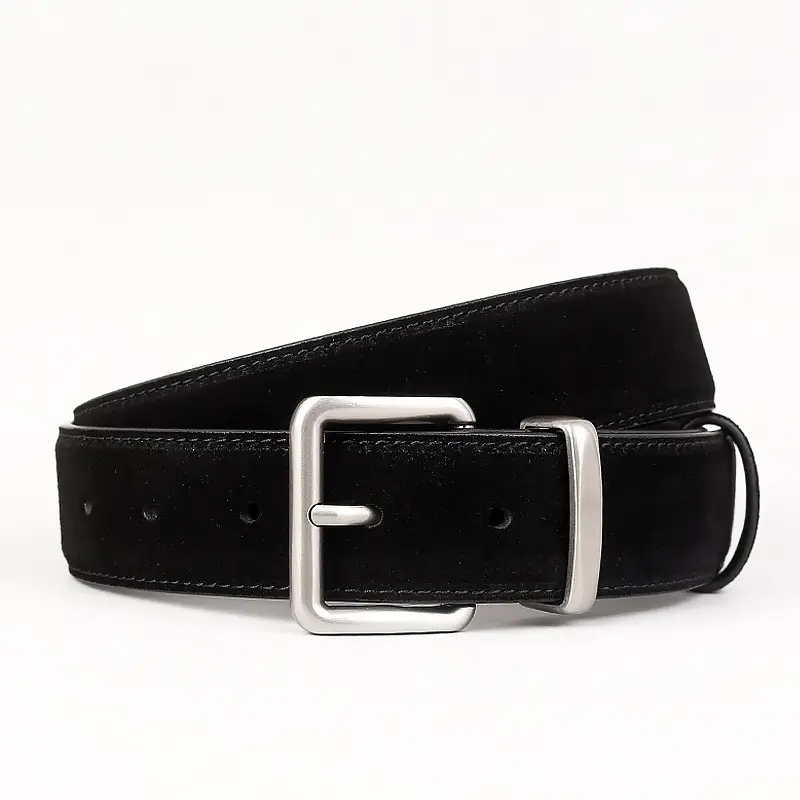Maroon Genuine Leather Belt with Gold Buckle - Image 14