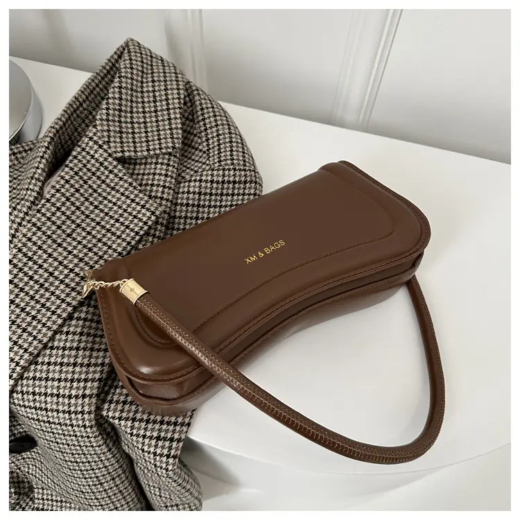 Light Brown Textuous Shoulder Bag for Women Winter New Fashion — feature 12