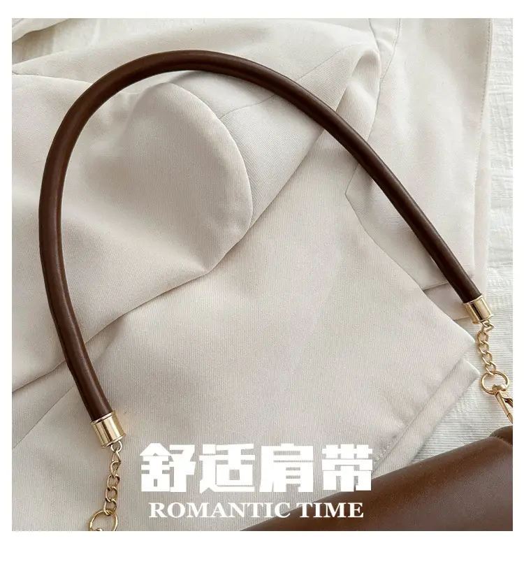 Light Brown Textuous Shoulder Bag for Women Winter New Fashion — feature 4