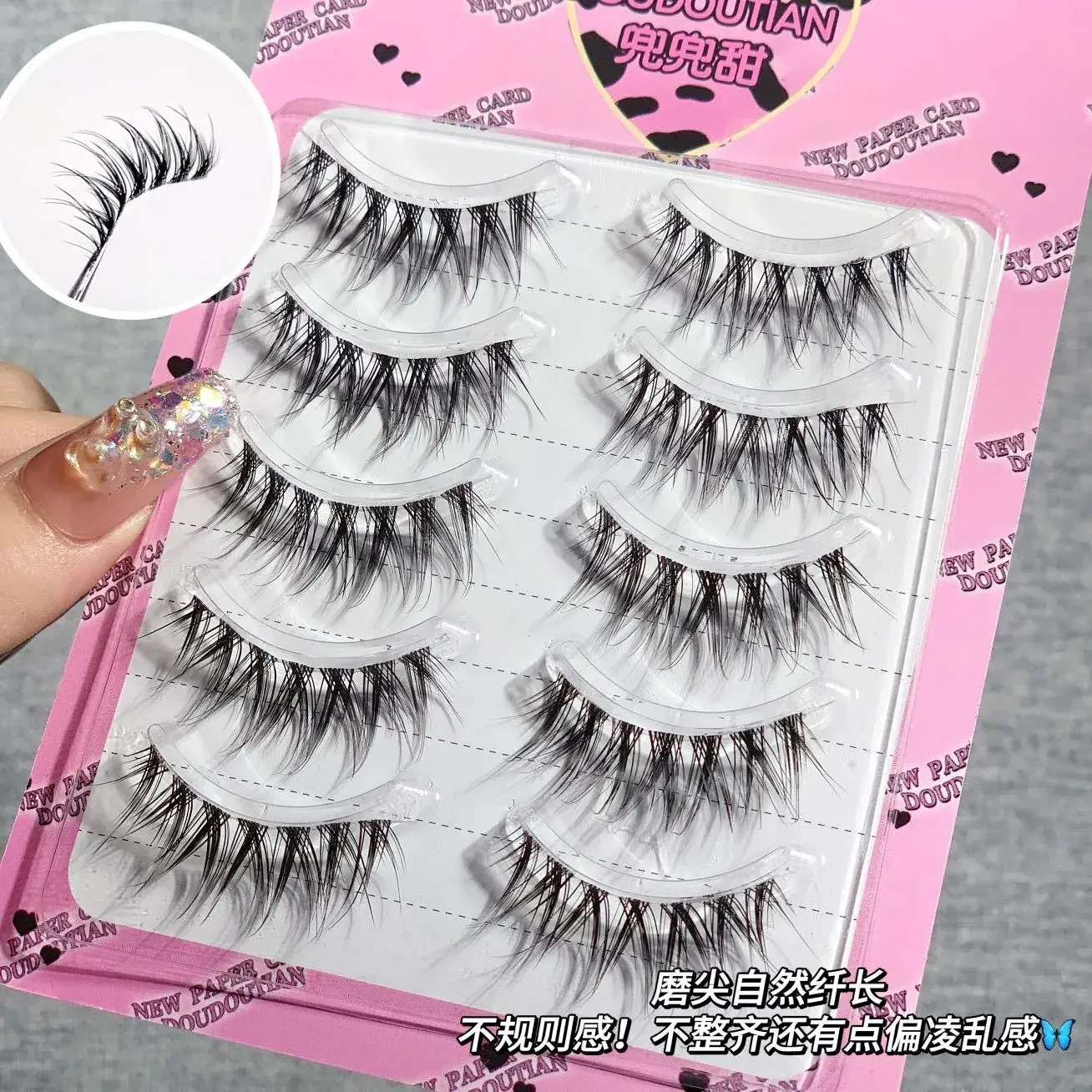 False Eyelashes for Women with Transparent Stems — feature 6