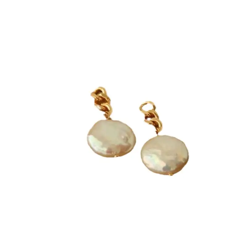 Yuhe Pearl Earrings S925 Silver Needle Simple Personality Niche Design - Image 5