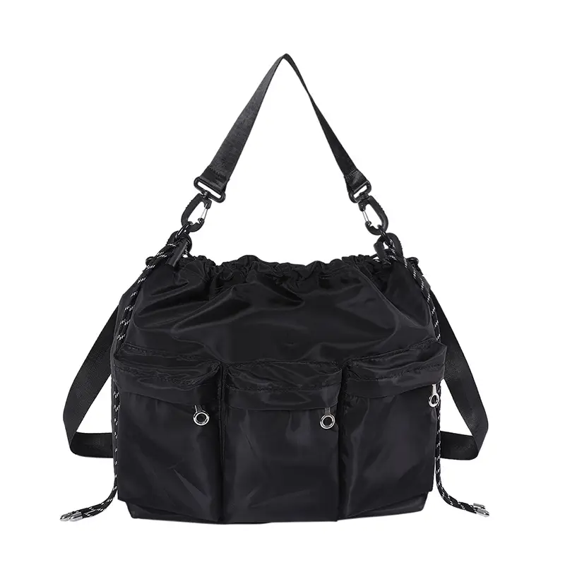 Olive Green Drawstring Tote Bag for Women 2023 Winter - Image 8