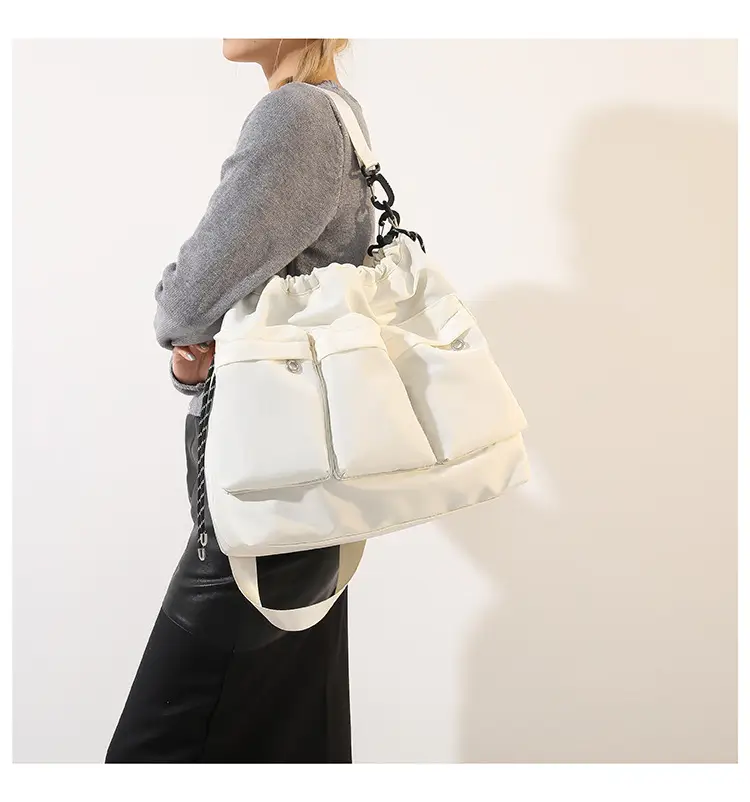 Olive Green Drawstring Tote Bag for Women 2023 Winter — feature 11