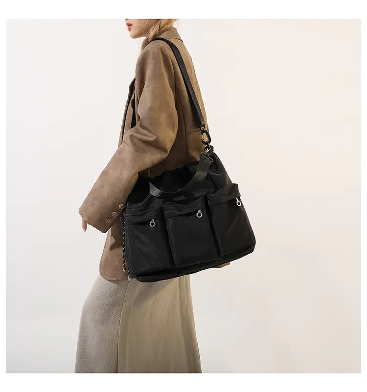 Olive Green Drawstring Tote Bag for Women 2023 Winter — feature 15