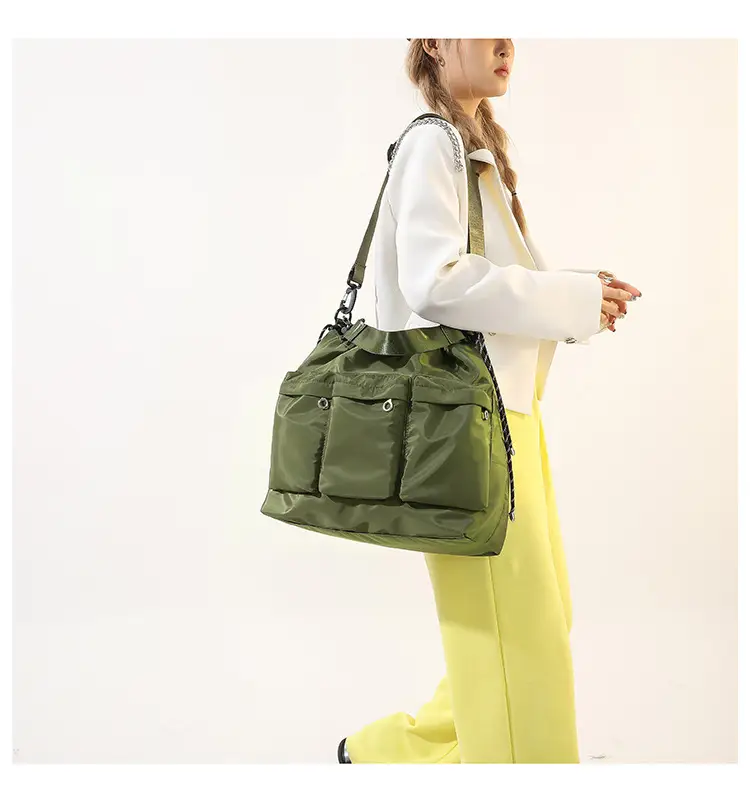 Olive Green Drawstring Tote Bag for Women 2023 Winter — feature 17