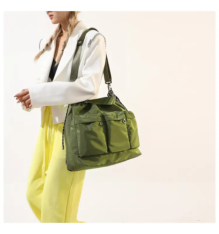 Olive Green Drawstring Tote Bag for Women 2023 Winter — feature 18