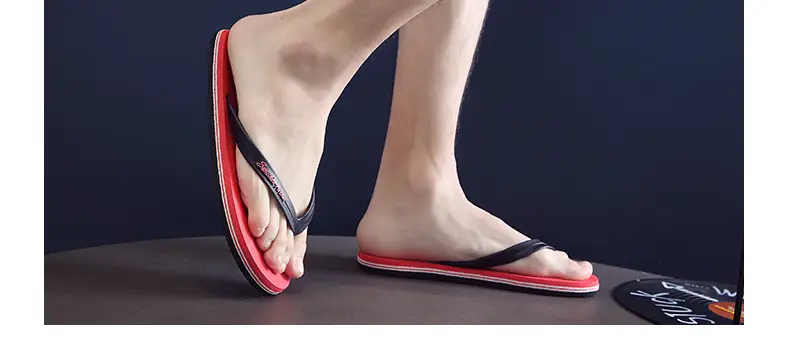 Flip flops men's summer student fashion trendy flip-flops men's outdoor personalized casual non-slip beach shoes — feature 18