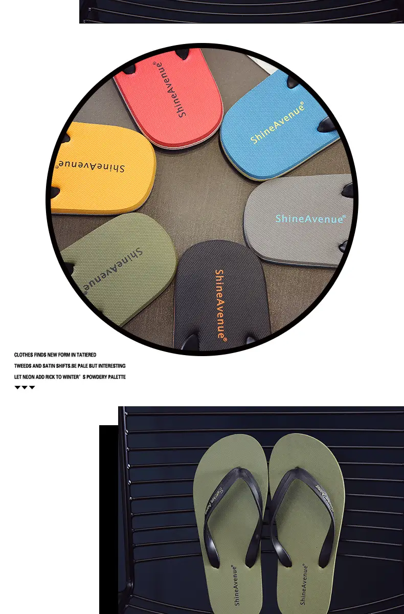 Flip flops men's summer student fashion trendy flip-flops men's outdoor personalized casual non-slip beach shoes — feature 8