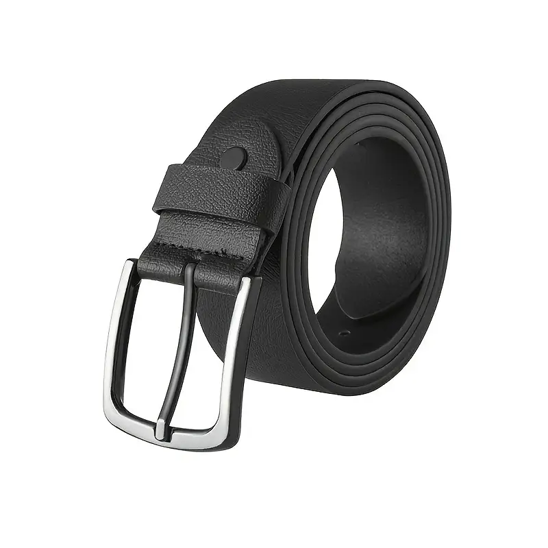 New Men's Black Leather Belt Cowhide All-Match — feature 4