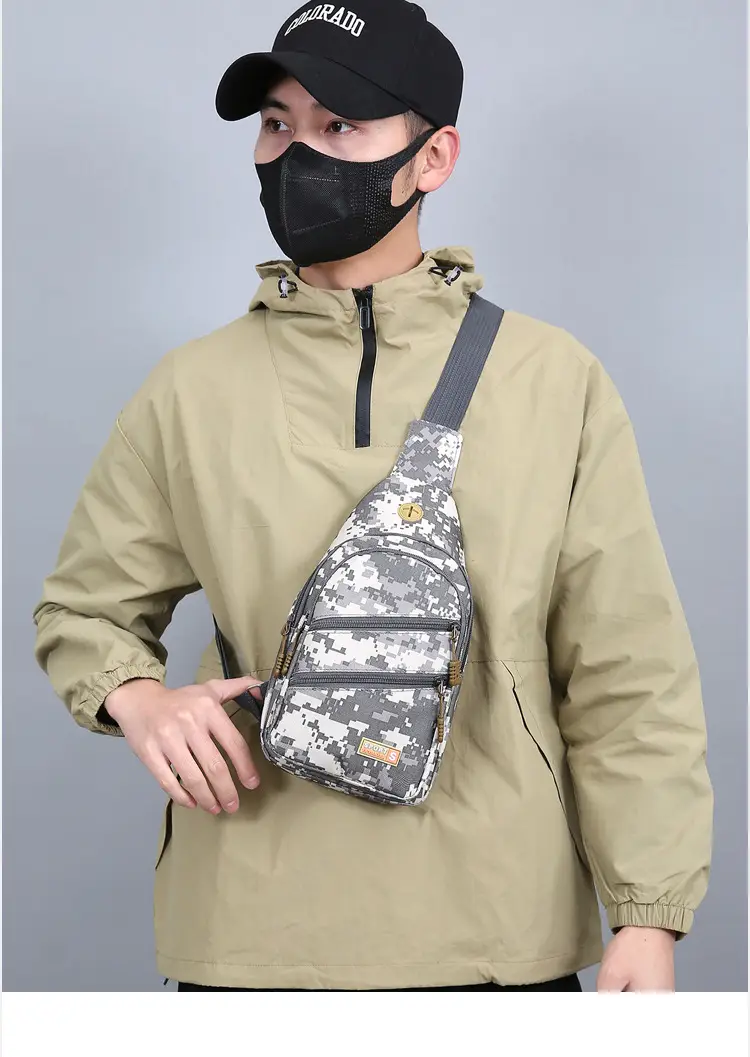 Men's Tan Crossbody Bag with Water Bottle — feature 11