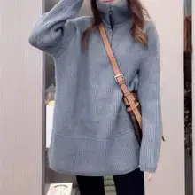 Women Turtleneck Belted Knit Dress Mid Length 2025 — feature 4