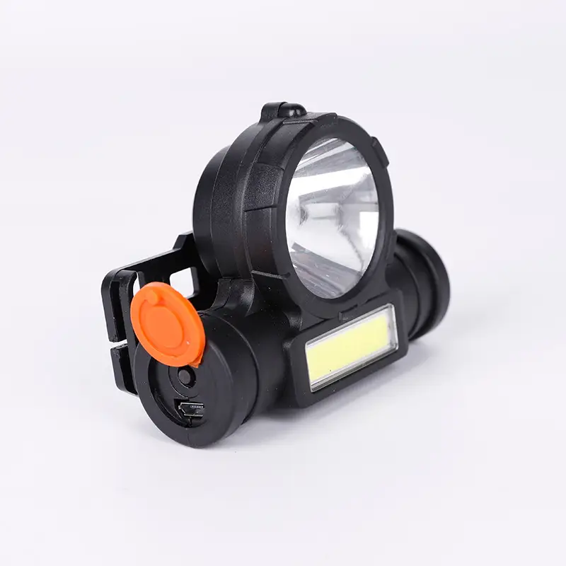 Rechargeable Head-mounted Flashlight with Orange Lens - Image 4