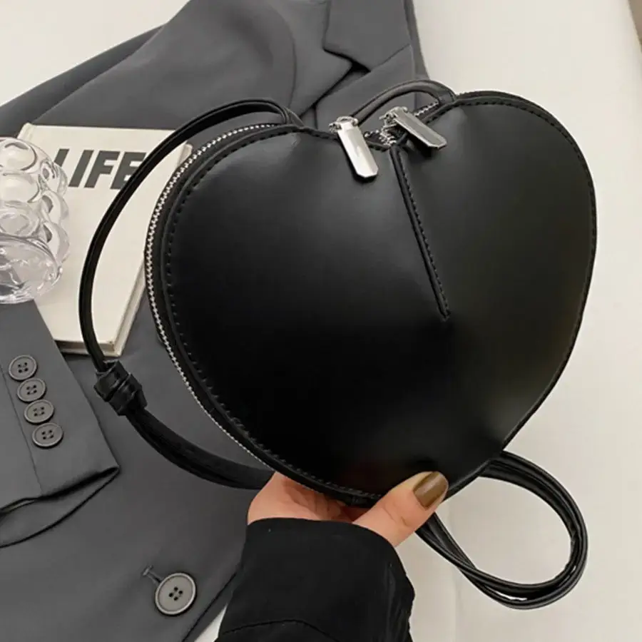 Heart Shaped Red Coin Purse for Women - Image 8