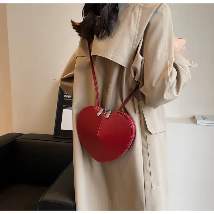 Heart Shaped Red Coin Purse for Women — feature 21