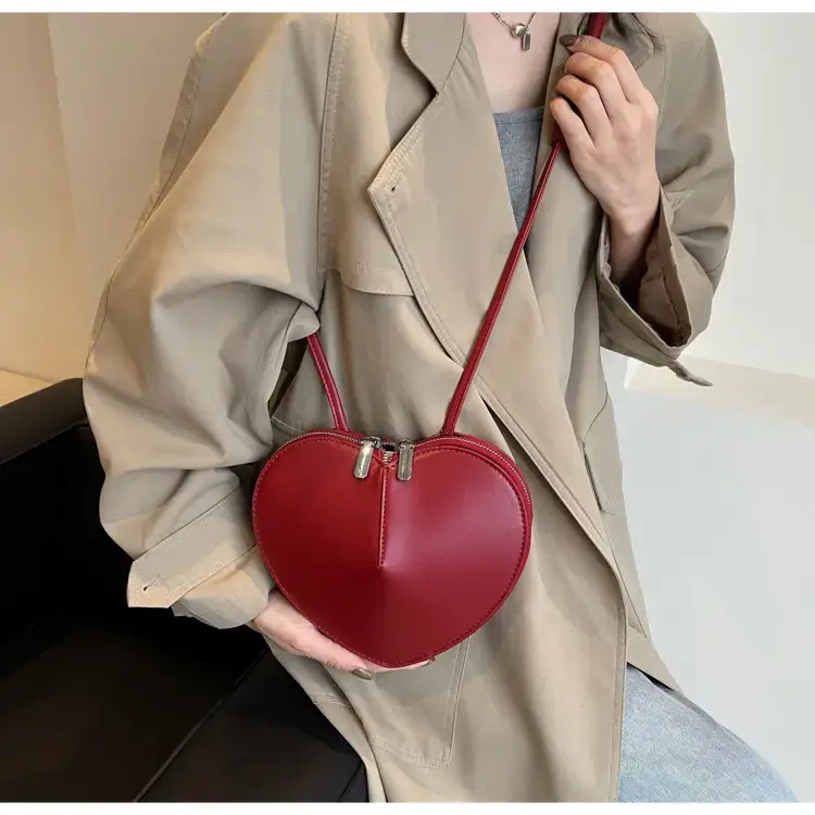 Heart Shaped Red Coin Purse for Women — feature 22