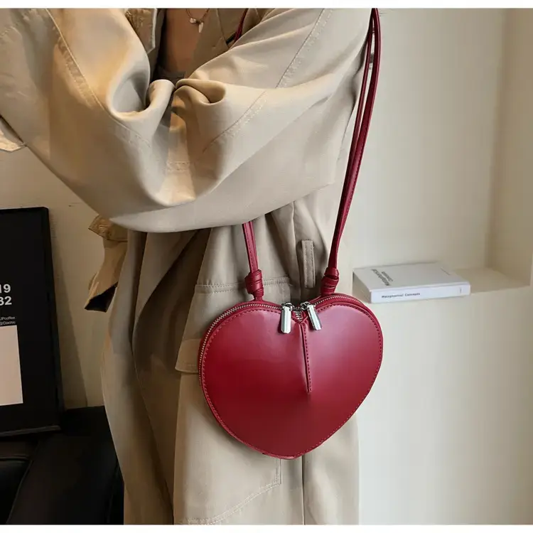 Heart Shaped Red Coin Purse for Women — feature 23