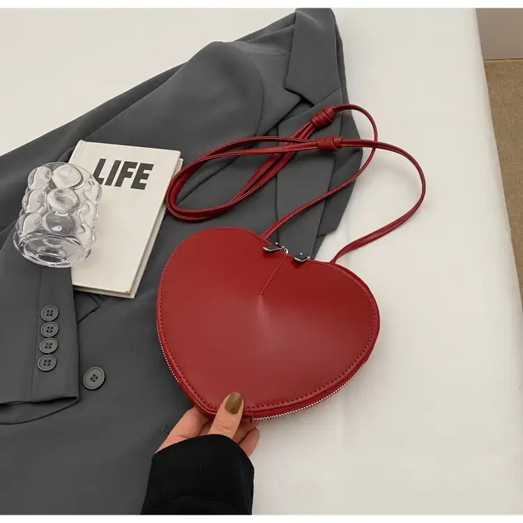 Heart Shaped Red Coin Purse for Women — feature 25