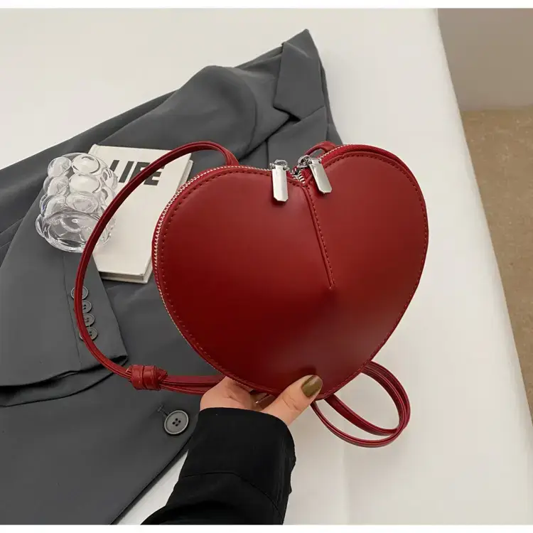 Heart Shaped Red Coin Purse for Women — feature 26