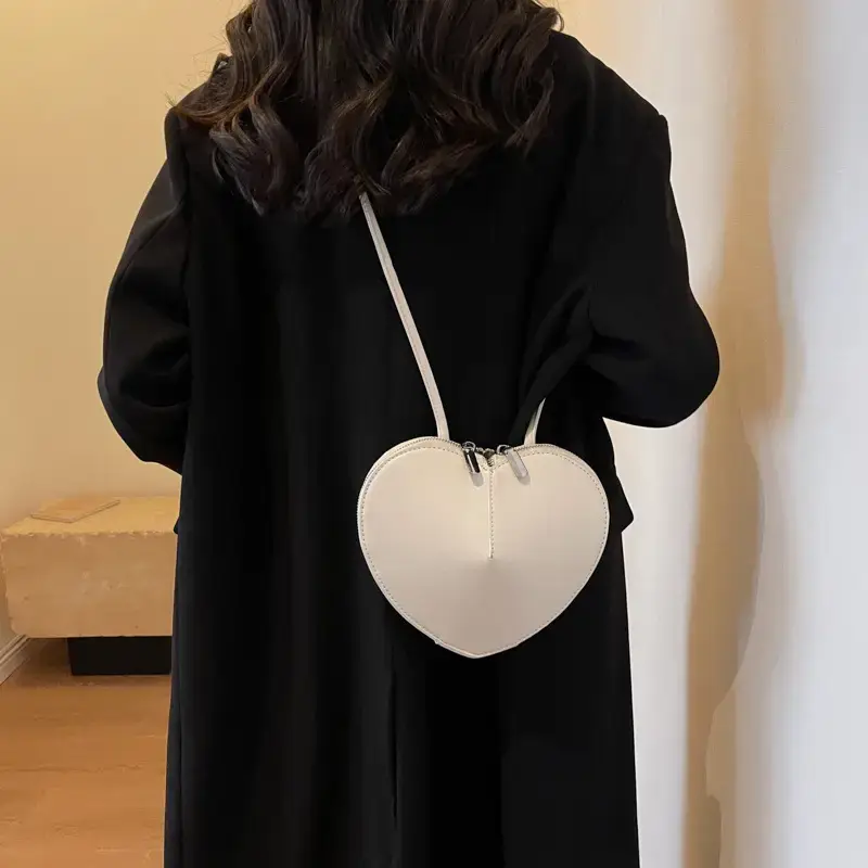 Heart Shaped Red Coin Purse for Women - Image 2
