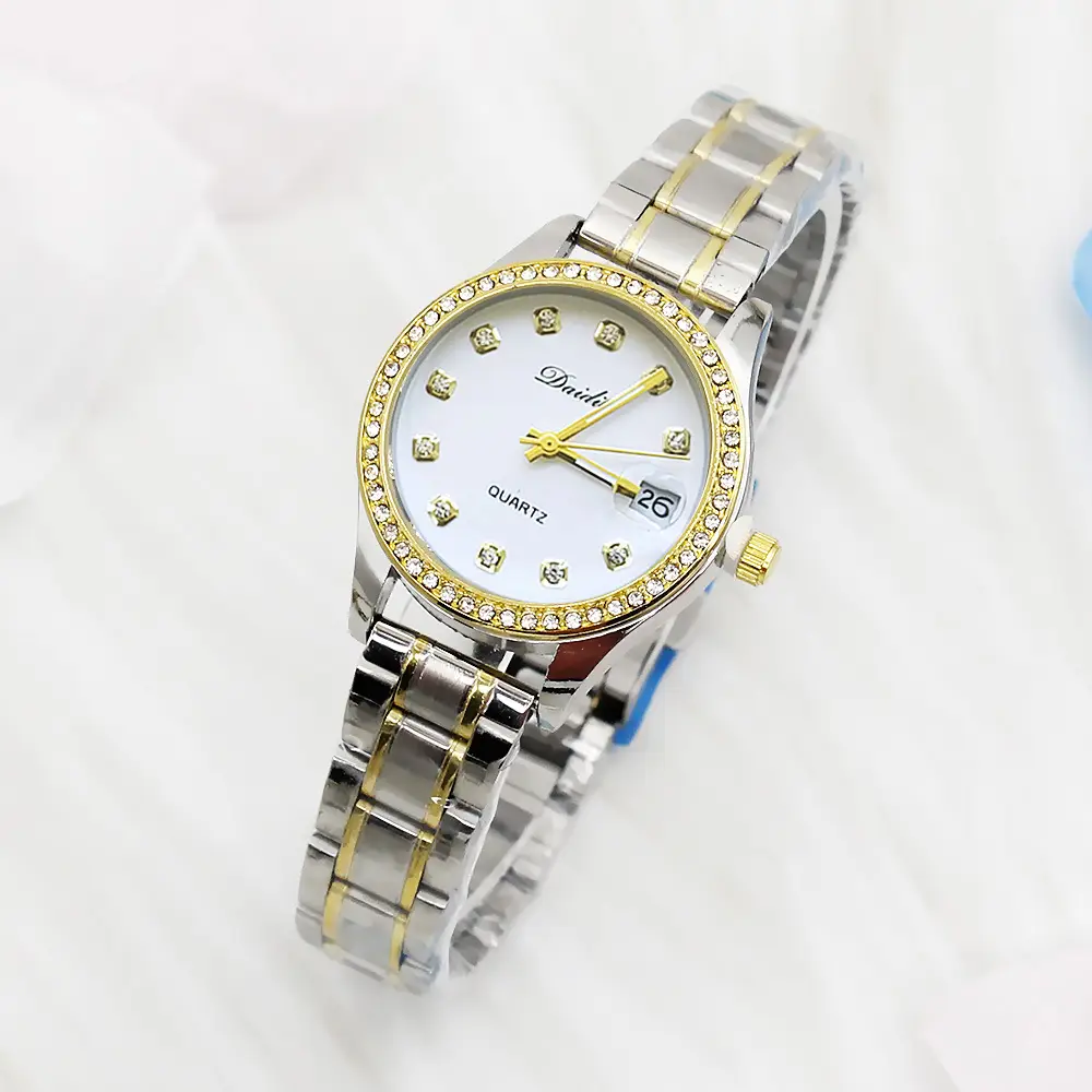 Women's Quartz Watch Silver Crystal Band Student Grade — feature 8