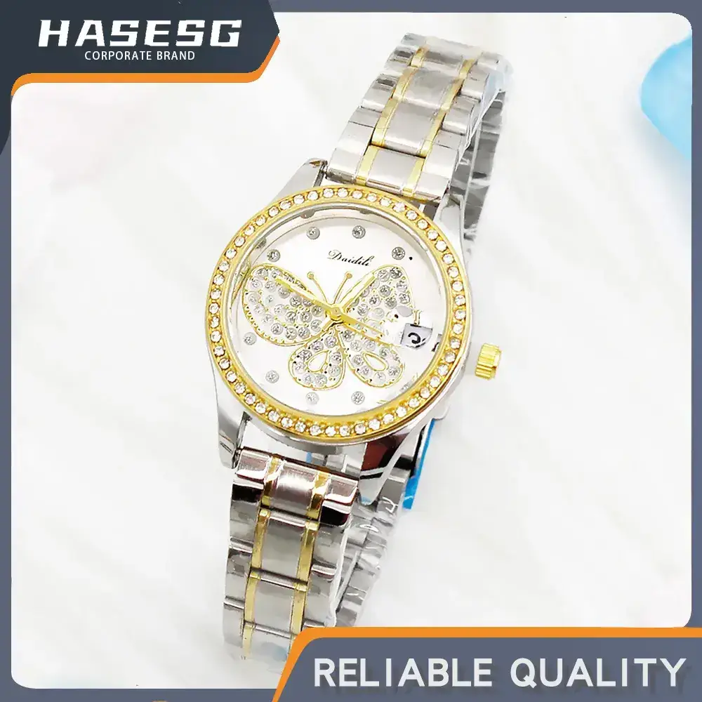 Women's Butterfly Dial Quartz Watch Silver 2024 - Image 8