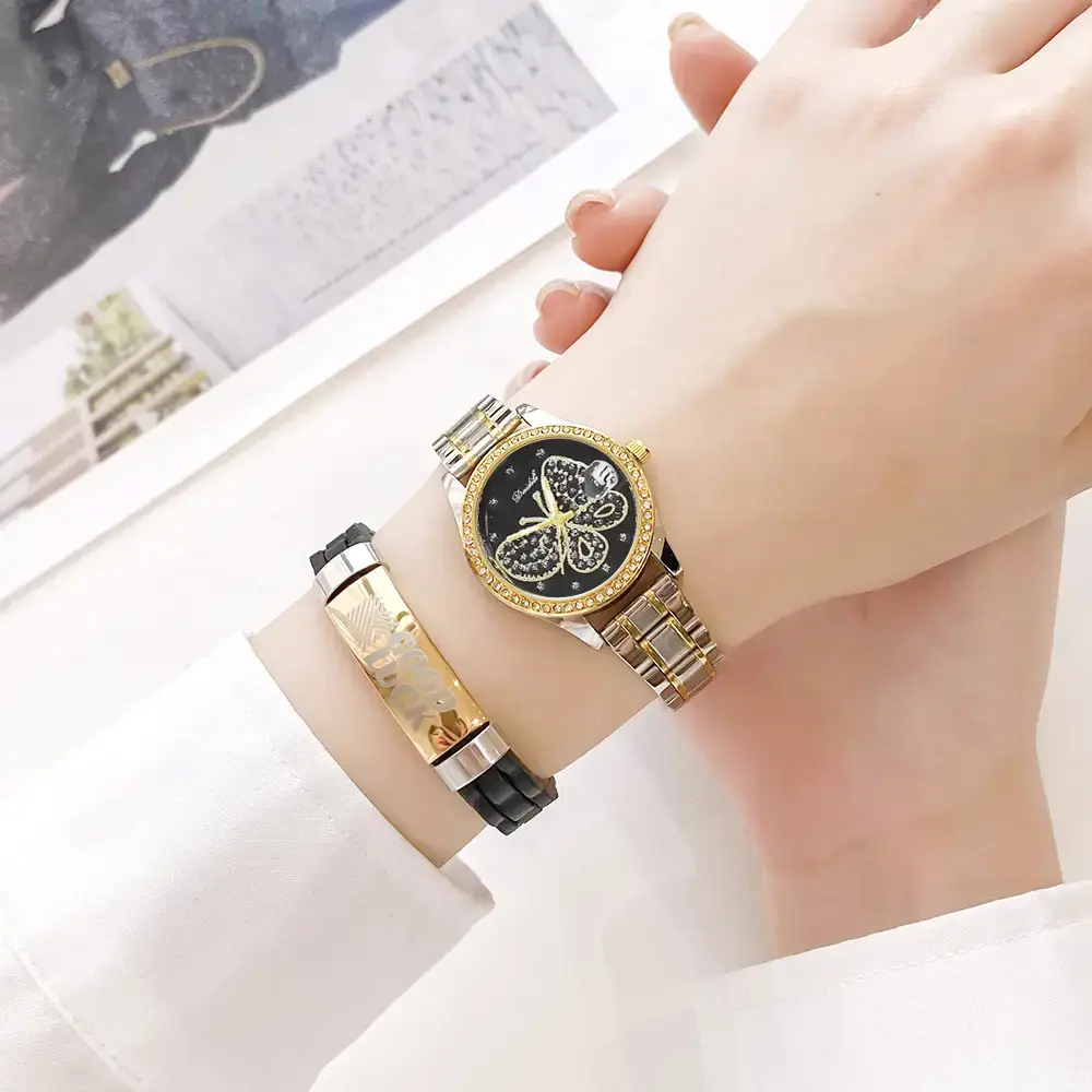 Women's Butterfly Dial Quartz Watch Silver 2024 — feature 12