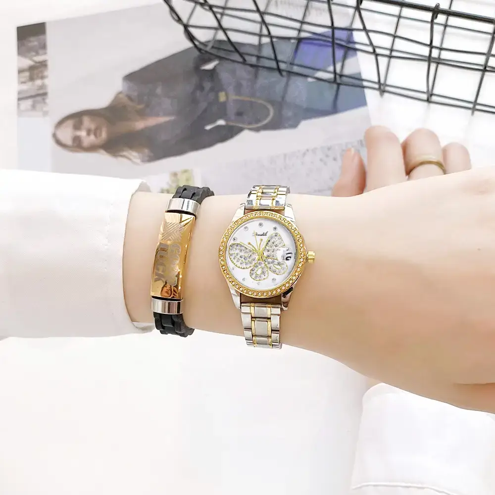 Women's Butterfly Dial Quartz Watch Silver 2024 — feature 13